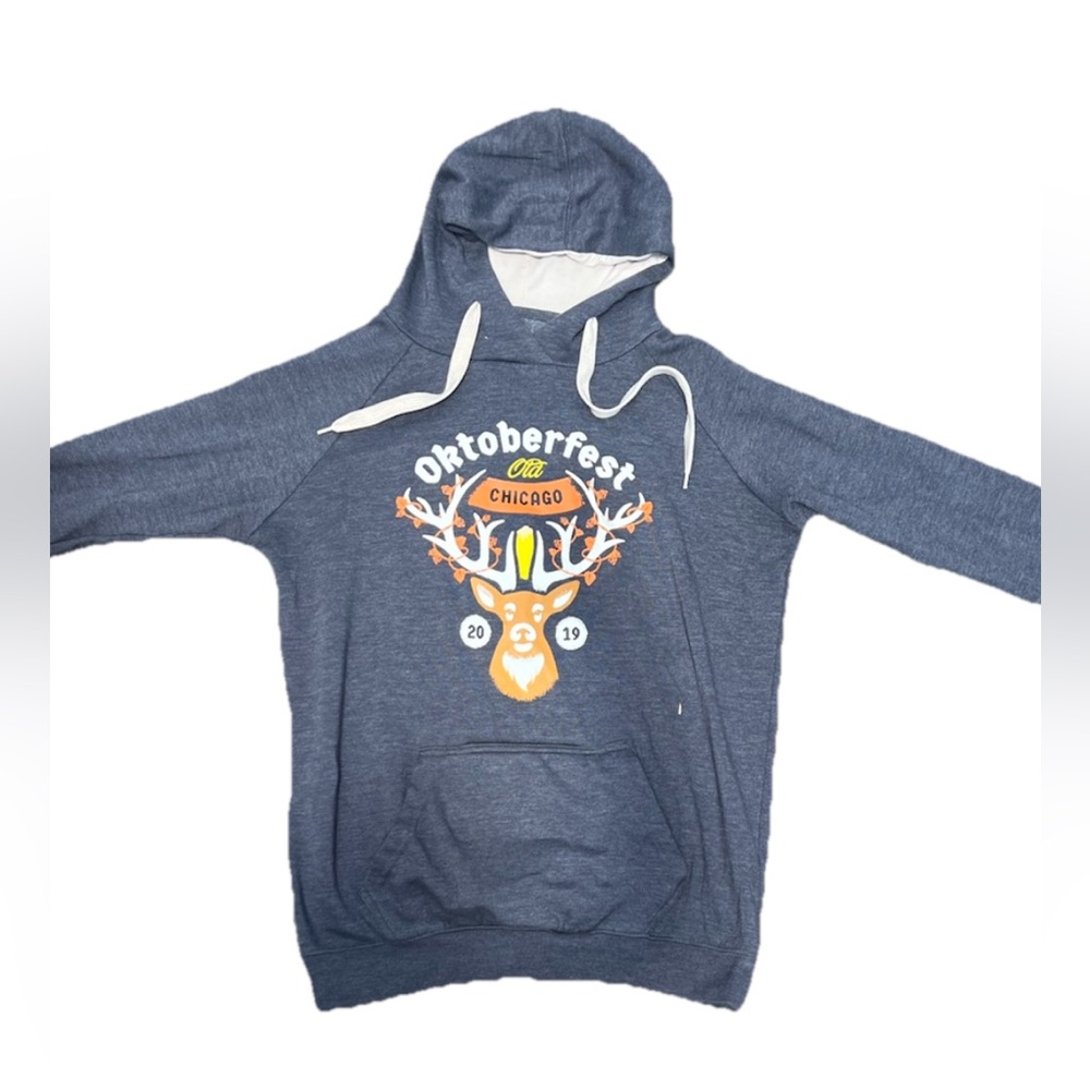 NWOT 2019 Old Chicago Octoberfest World Tour Medium Hoodie Coozie Sweatshirt